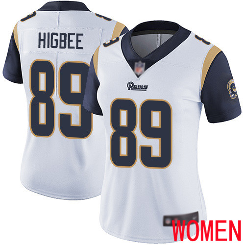 Los Angeles Rams Limited White Women Tyler Higbee Road Jersey NFL Football 89 Vapor Untouchable